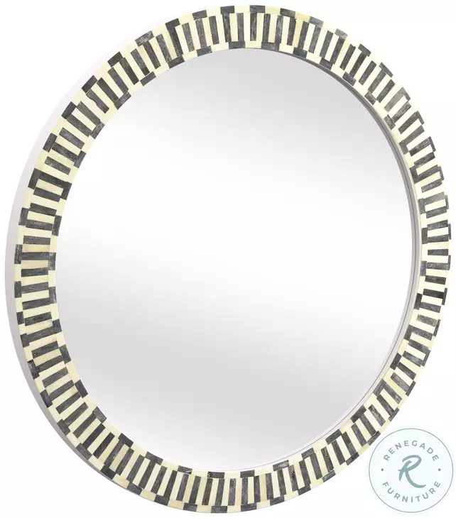Sceptre Gray And White Wall Mirror