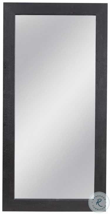 Timely Black Floor Mirror From Bassett Mirror | Coleman Furniture