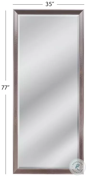 Sophie Sleek Silver Floor Mirror