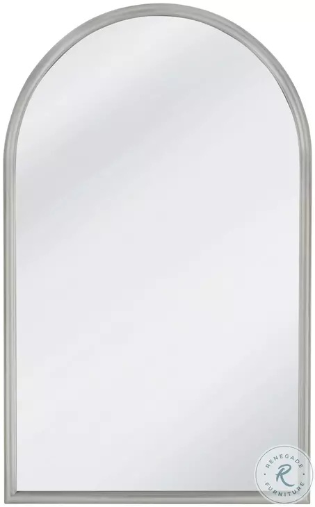 Malia Silver Leaf Floor Mirror