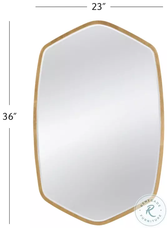 Chari Gold Leaf Wall Mirror