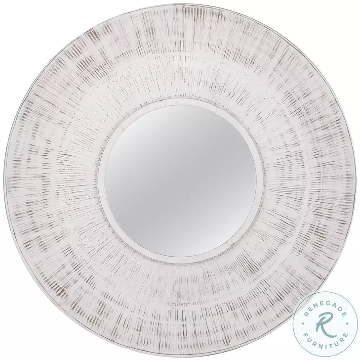 Ocean Distressed White Wall Mirror