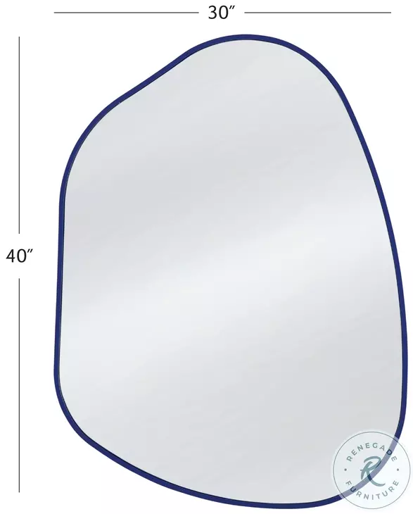 Astor Navy Wall Mirror