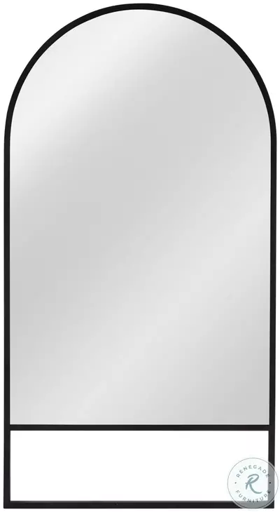 Kai Matte Black Floor Mirror