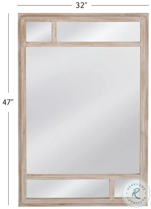 Loudon Whitewash Wall Mirror