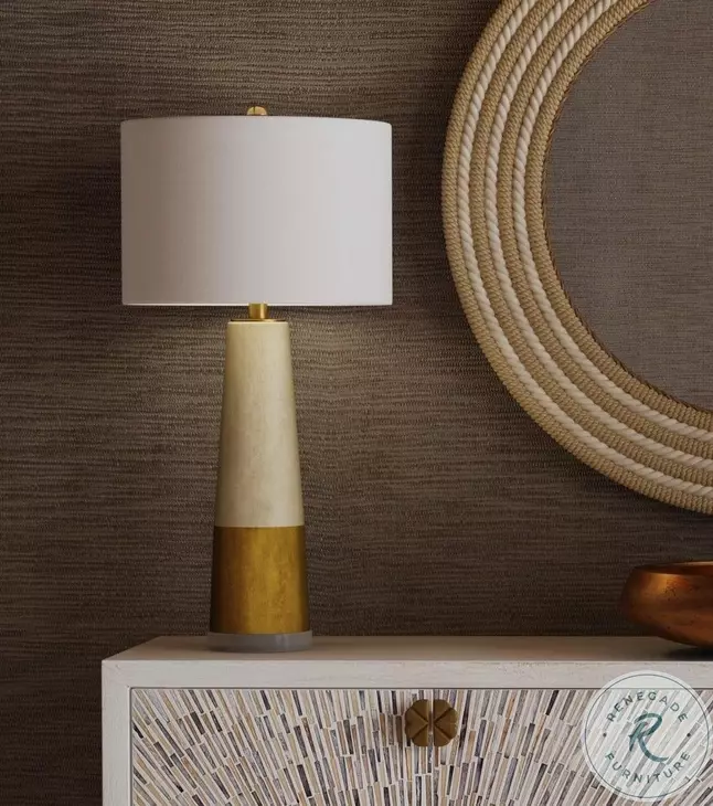 Astern Natural And White Wall Mirror