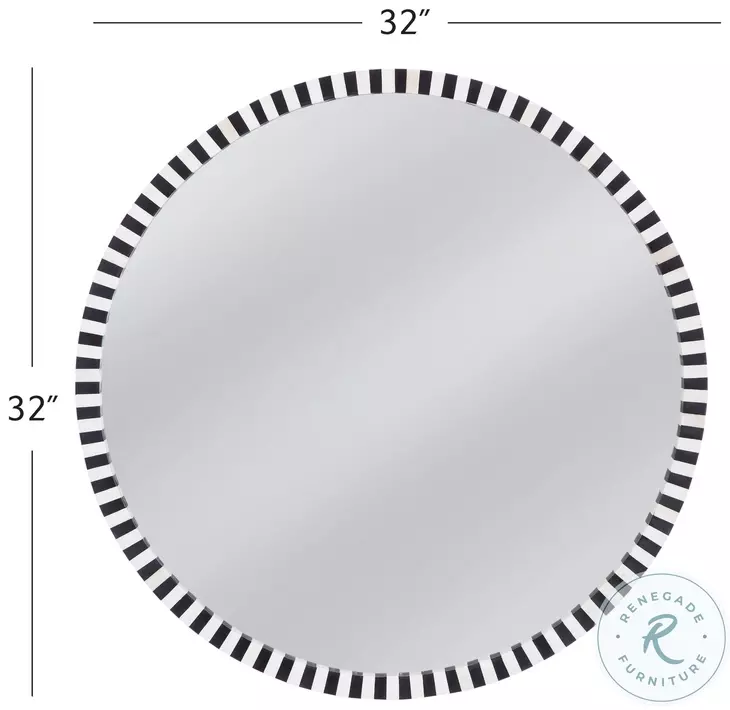 MacArdle Black And Cream Wall Mirror