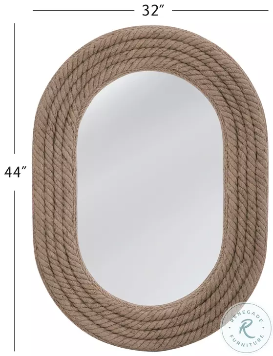 Poole Earthy Brown Wall Mirror