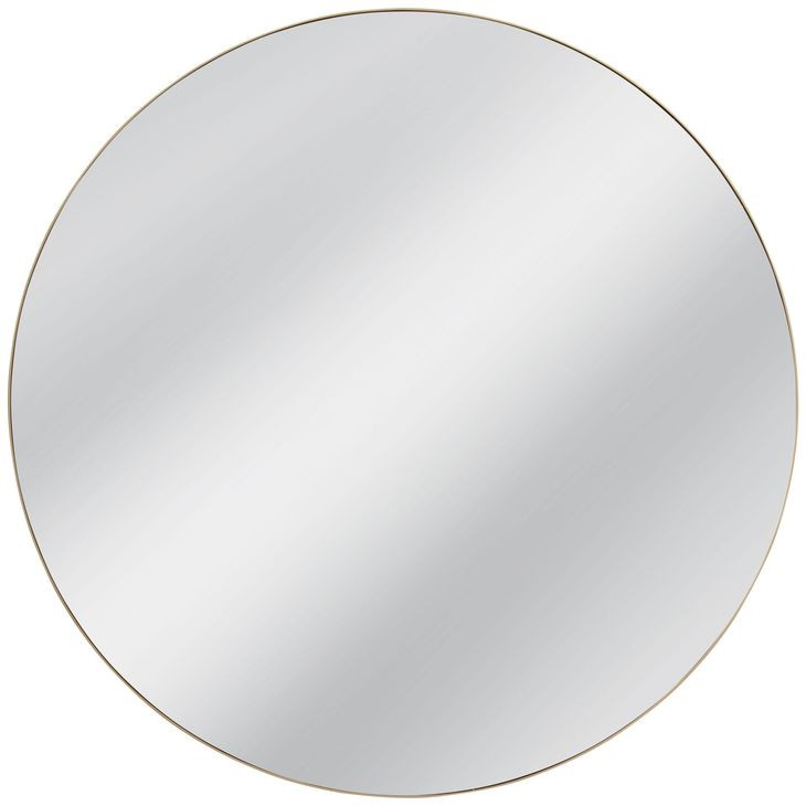 Eltham Ant Gold Round Wall Mirror