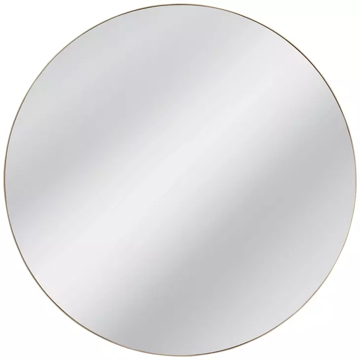 Eltham Ant Gold Round Wall Mirror