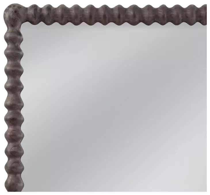 Vallente Gray Wash Rectangular Floor Mirror
