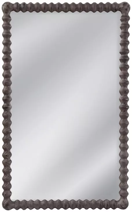Vallente Gray Wash Rectangular Floor Mirror