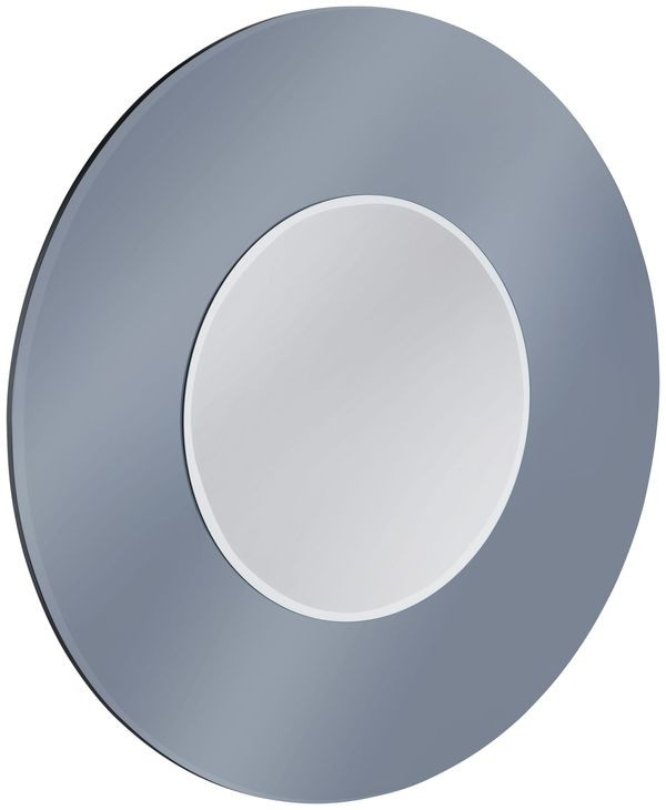 Saturn Smoke Mirror Round Wall Mirror