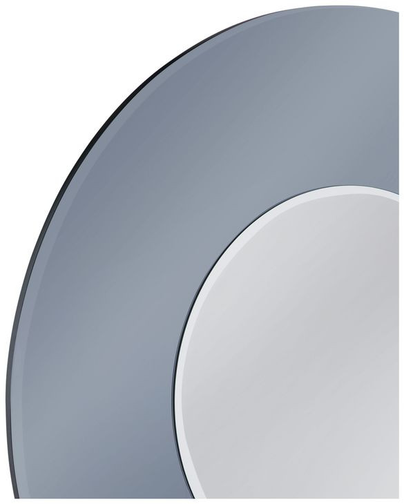 Saturn Smoke Mirror Round Wall Mirror