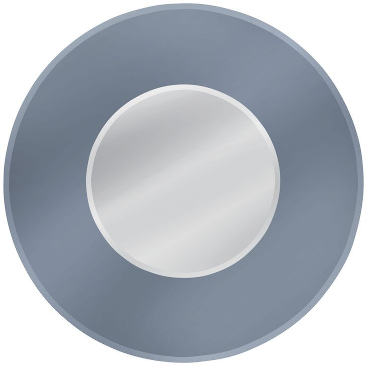Saturn Smoke Mirror Round Wall Mirror