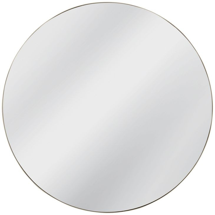 Eltham Silver Round Wall Mirror