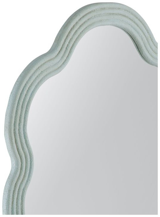 Arianna Matte Light Blue Free Form Wall Mirror