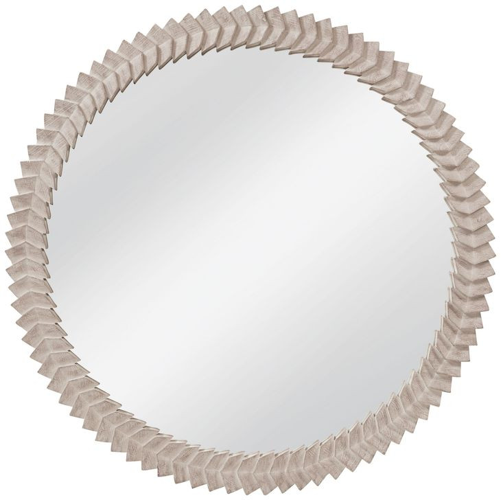 Claire Natural Round Wall Mirror