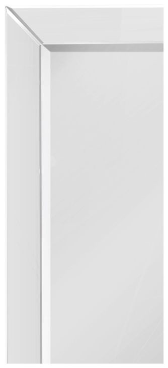 Perry Black and Clear Rectangular Wall Mirror