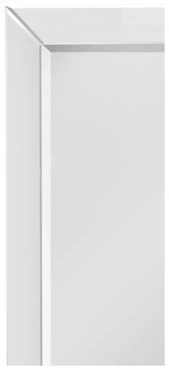 Perry Black and Clear Rectangular Wall Mirror