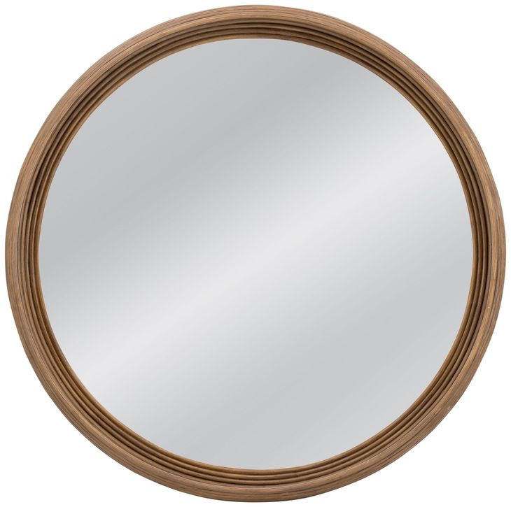 Marcella Natural Round Wall Mirror
