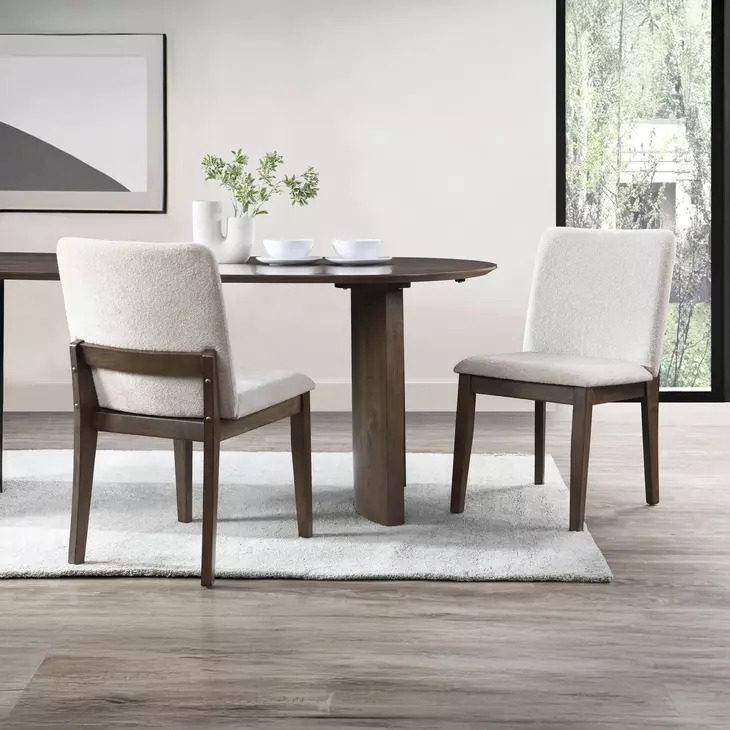 Kody Beige Upholstered Dining Chair Set of 2