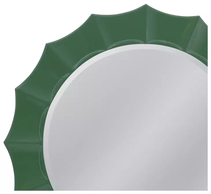 Altair Rich Green Round Wall Mirror