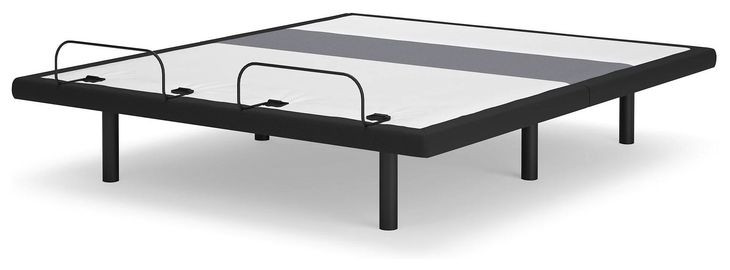 Best Base with Lumbar and Audio Charcoal Gray California King Adjustable Base