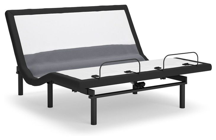 Best Base with Lumbar and Audio Charcoal Gray California King Adjustable Base