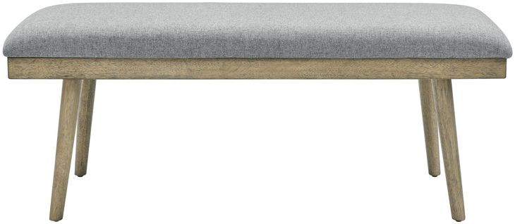 Vida Gray 49" Upholstered Dining Bench