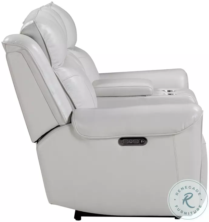 Atlantis Whisper Ivory Zero Gravity Power Reclining Living Room Set With Power Headrest