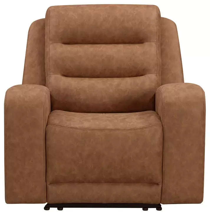 Auburn Wrangler Clay Leather Glider Recliner