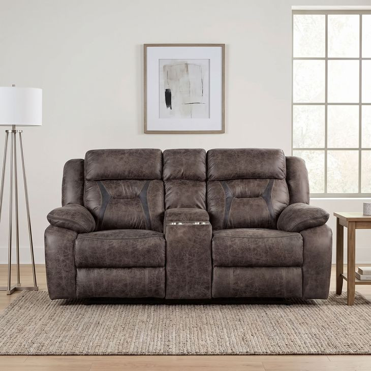 Madrona Dark Brown Double Reclining 75" Loveseat