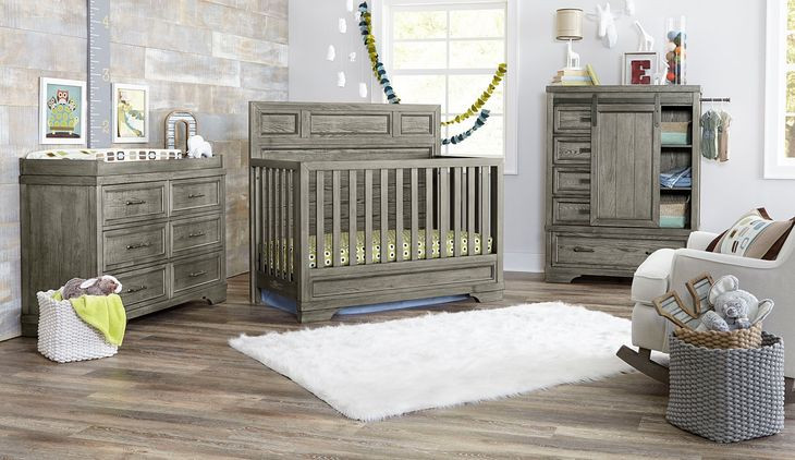 Foundry Brushed Pewter 5 Drawer Chifferobe