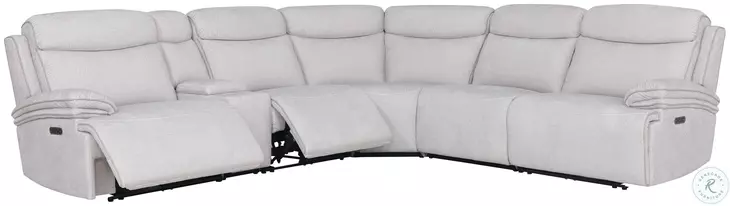 Alpine Airy Snow Modular Power Reclining Sectional