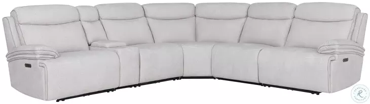 Alpine Airy Snow Modular Power Reclining Sectional