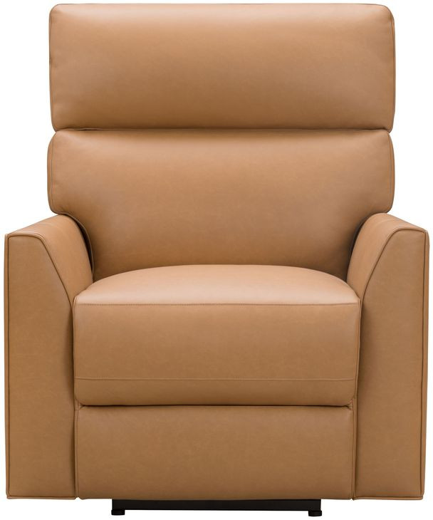 Marah Santa Fe Brandy Leather Big and Tall Power Recliner with USB Charging