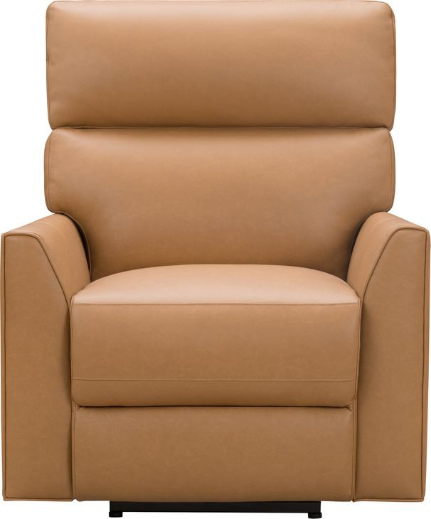 Marah Santa Fe Brandy Leather Triple Power Recliner with USB Charging