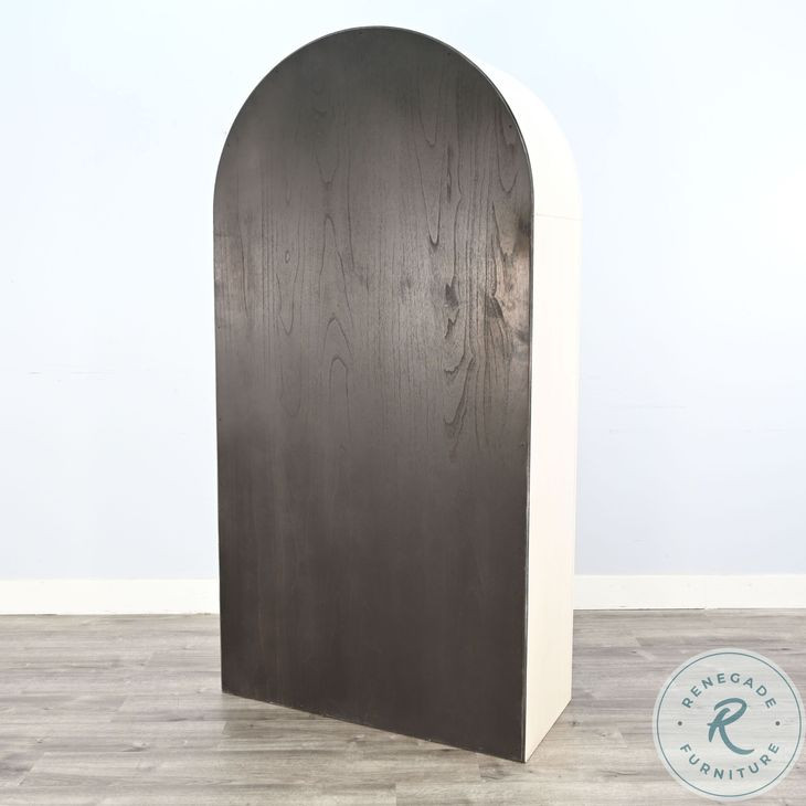 Golden Hearth White 42" Logan Arched Bookcase