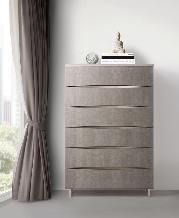 Marin Greige 6 Drawer Chest