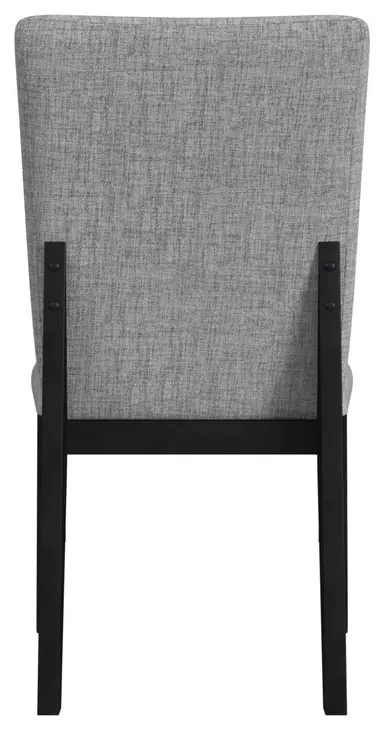 Megan White and Black 78" Rectangular Dining Room Set