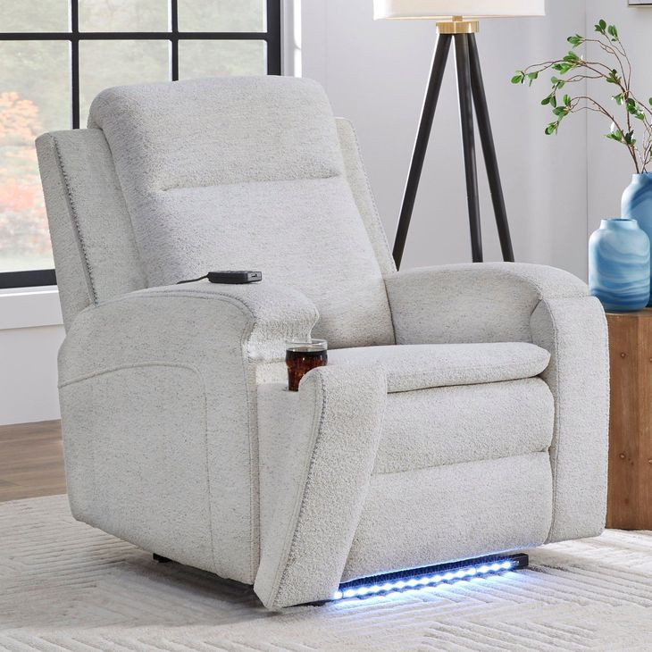 Mighty Clearwater Sand Rocker Heat Massage Power Recliner with LED and USB Charging