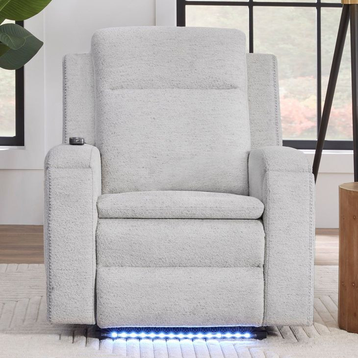 Mighty Clearwater Sand Rocker Heat Massage Power Recliner with LED and USB Charging