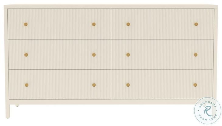 Marsha Coconut Milk 6 Drawer Dresser