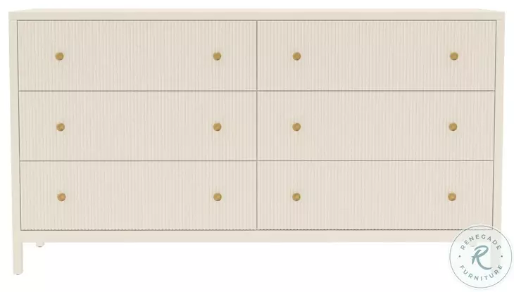 Marsha Coconut Milk 6 Drawer Dresser