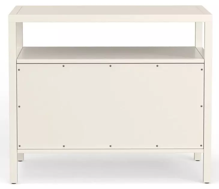 Marsha Coconut Milk 2 Drawer Open Nightstand