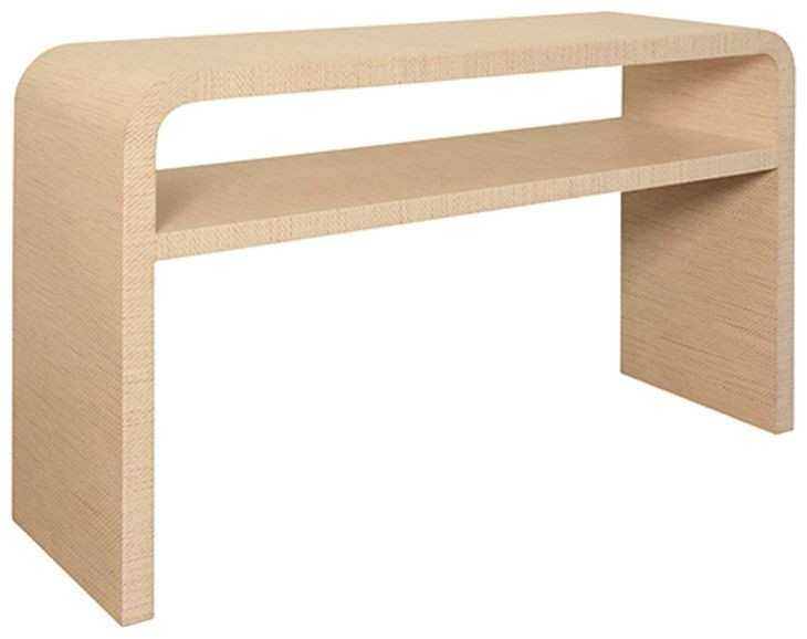 Marshall Natural Grasscloth 54" Console Table