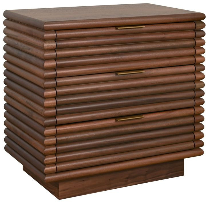 Mateo Walnut Rectangular Side Table