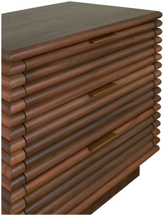 Mateo Walnut Rectangular Side Table