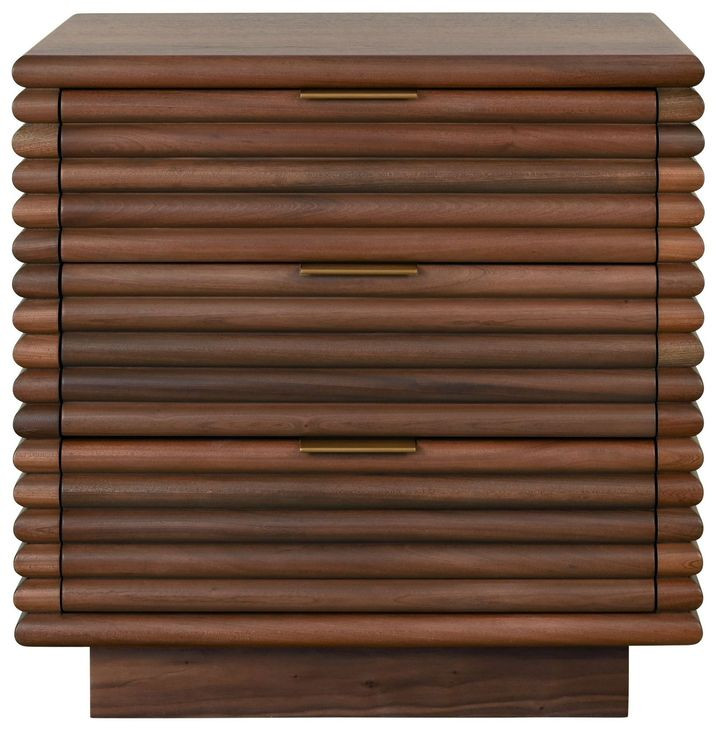 Mateo Walnut Rectangular Side Table